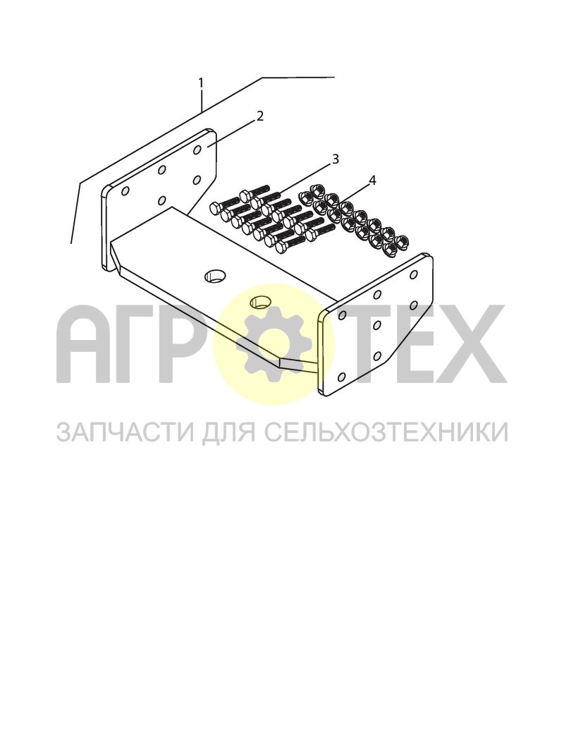 Чертеж Комплект захвата для скреперной машины (2375.10.030)